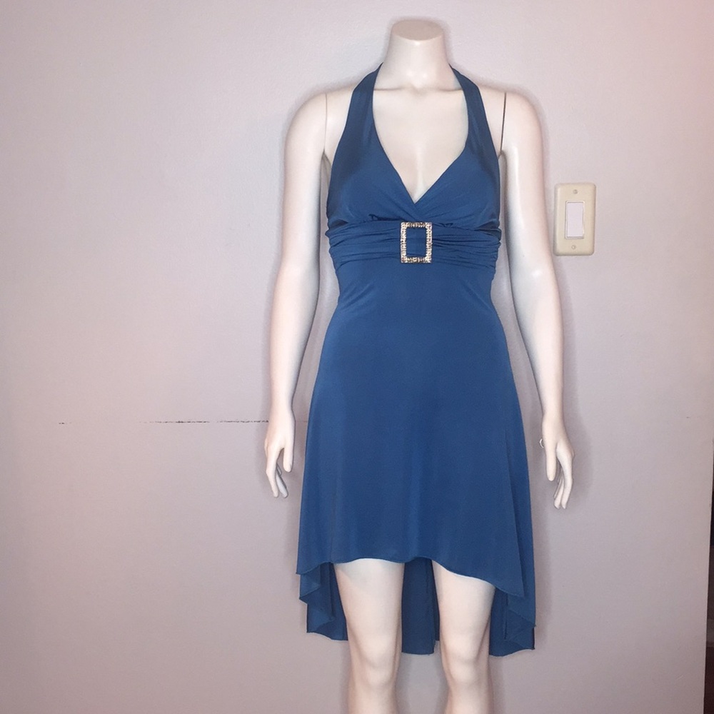 ❌SOLD❌Teal Party dress | high low | halter